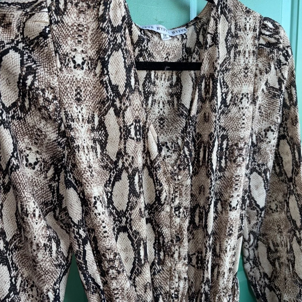 Hyfve medium snake skin print dress